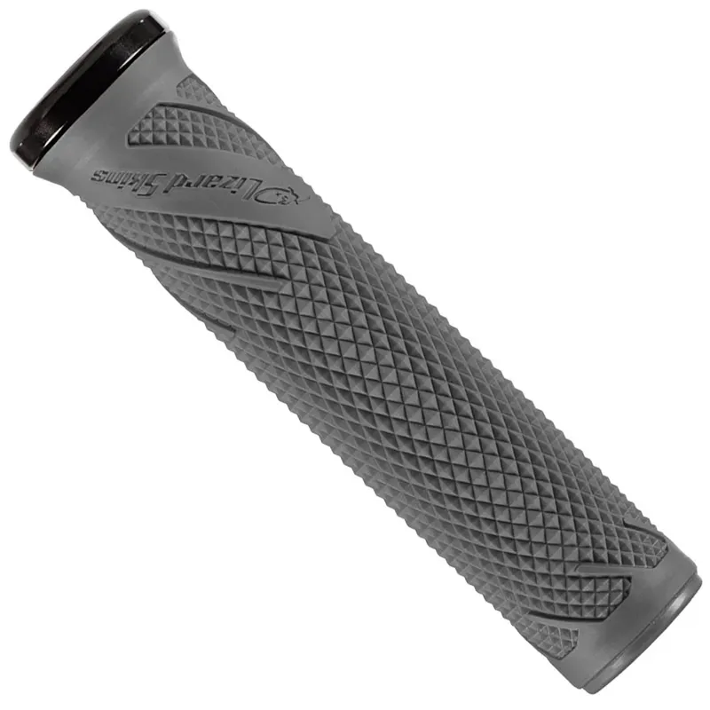 Lizard Skins Wasatch  Single-Clamp Lock-On MTB Grips - 136mm - Grey
